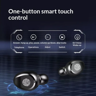 Tai nghe Bluetooth không dây F9 LED, âm trầm mạnh, IPX7 chống nước, thể thao, giảm giá 3