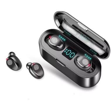 Tai nghe Bluetooth không dây F9 LED, âm trầm mạnh, IPX7 chống nước, thể thao, giảm giá 9