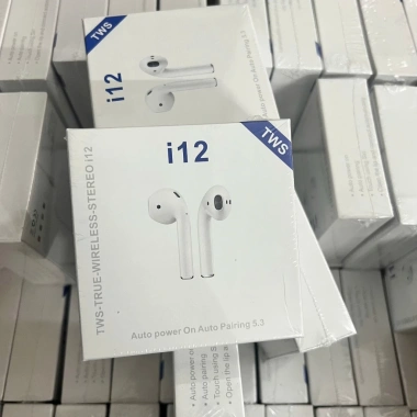 Tai nghe Bluetooth không dây J12/I12 TWS V5.3 HiFi, mic, bảo hành 6 tháng 55.000₫ 3