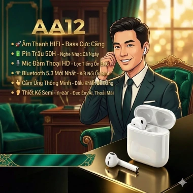 Tai nghe Bluetooth không dây khử tiếng ồn, chống mồ hôi, dùng ngoài trời - 19.000₫ Tai nghe Bluetooth không dây khử tiếng ồn, chống mồ hôi, dùng ngoài trời - 19.000₫