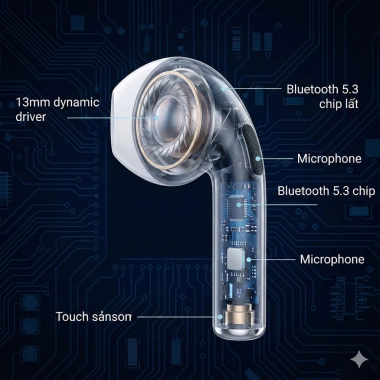 Tai nghe Bluetooth không dây khử tiếng ồn, chống mồ hôi, dùng ngoài trời - 19.000₫ 3 Tai nghe Bluetooth không dây khử tiếng ồn, chống mồ hôi, dùng ngoài trời - 19.000₫ 3