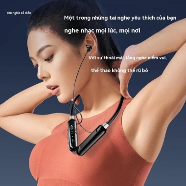 Tai nghe Bluetooth không dây L49 - LED treo cổ, giảm tiếng ồn, thể thao, 98.000₫