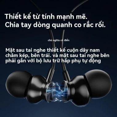 Tai nghe Bluetooth không dây L49 - LED treo cổ, giảm tiếng ồn, thể thao, 98.000₫