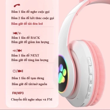 Tai Nghe Bluetooth Không Dây Mèo 23M/P47M - Âm Thanh Cực Hay, Bảo Hành 12 Tháng, Giá 17.500₫ 5