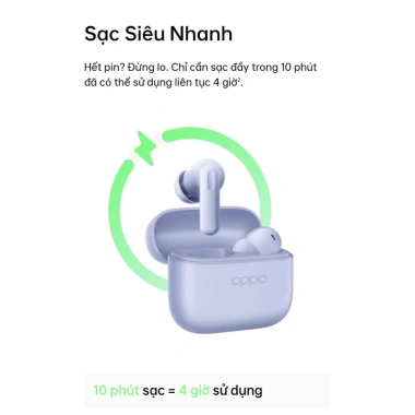 Tai nghe Bluetooth không dây OPPO Enco Buds 3 Pro 54h dùng, kháng nước, giá 1.000.000₫