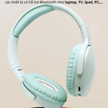 Tai Nghe Bluetooth Không Dây P2.961 Dễ Thương Cho Bé Học Tập - Giá chỉ 109.000đ