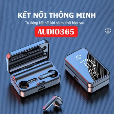 Tai nghe Bluetooth không dây S20 cảm ứng - Bass mạnh, siêu nhỏ gọn, pin 6h, chỉ 87.000đ - AUDIO365