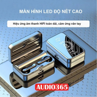 Tai nghe Bluetooth không dây S20 cảm ứng - Bass mạnh, siêu nhỏ gọn, pin 6h, chỉ 87.000đ - AUDIO365