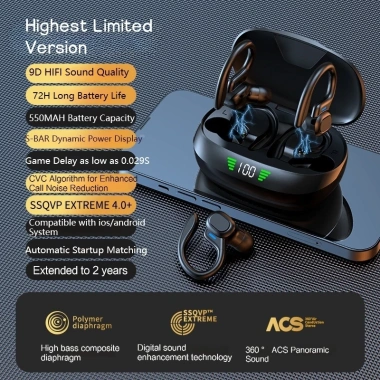 Tai nghe Bluetooth không dây thể thao, chống nước, khử tiếng ồn - Chỉ 121.770₫ 10