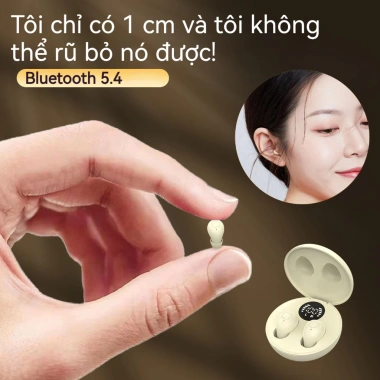 Tai nghe Bluetooth không dây Tiny Hidden - Nhỏ vô hình, âm thanh rõ, 169.000 VND