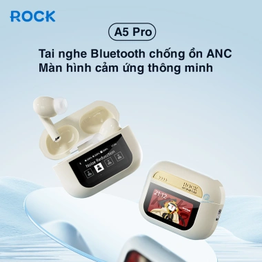 Tai nghe Bluetooth không dây TWS Rockspace A5 Pro ANC, mic, BH 12 tháng 610.000 3 Tai nghe Bluetooth không dây TWS Rockspace A5 Pro ANC, mic, BH 12 tháng 610.000 3