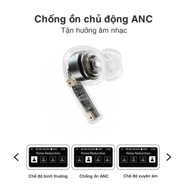 Tai nghe Bluetooth không dây TWS Rockspace A5 Pro ANC, mic, BH 12 tháng 610.000