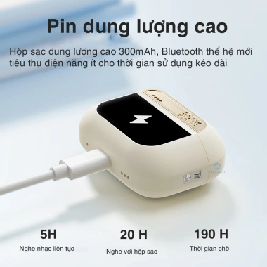 Tai nghe Bluetooth không dây TWS Rockspace A5 Pro ANC, mic, BH 12 tháng 610.000