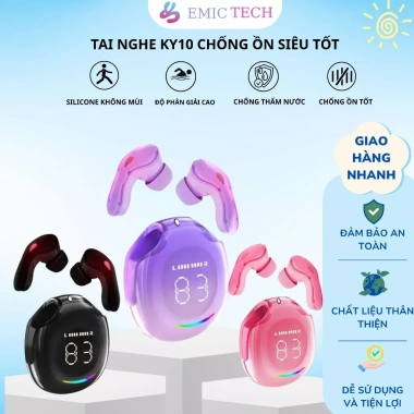 Tai nghe Bluetooth KY10 Chống ồn, LED hiển thị, Pin trâu - Giá chỉ 129.000₫