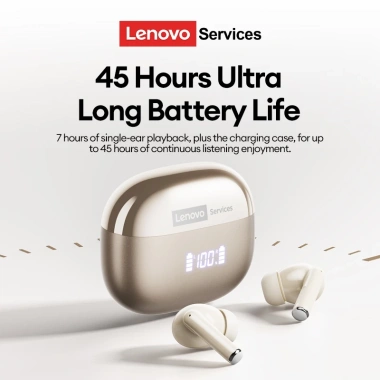 Tai nghe Bluetooth Lenovo LE232 ANC 6.0, khử tiếng ồn, màn hình LED Giá 269.000₫