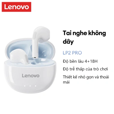 Tai nghe Bluetooth Lenovo LP40 Pro & Plus, độ trễ thấp, Mic, Bluetooth 5.3 - 184.024₫