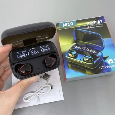 Tai Nghe Bluetooth M10 Pro Nâng Cấp Pin Trâu, Cảm Ứng Tự Động, Chống Nước, Chống Ồn - Giá 58.000đ, Bảo Hành 12 Tháng