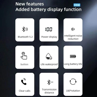 Tai nghe Bluetooth M22 giảm tiếng ồn, hỗ trợ gọi và lái xe, âm nhạc stereo thể thao - Giá chỉ 105.000₫