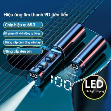 Tai nghe Bluetooth N21 không dây, không thấm nước, LED mic - Giá 128.000₫ giảm từ 153.600₫