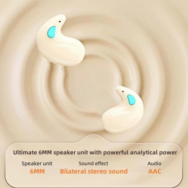 Tai nghe Bluetooth ngủ không dây X55 bán trong suốt, nút điều khiển - 61.999 VND