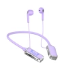 Tai nghe Bluetooth pin 30H, âm thanh stereo, LED, không dây thể thao băng cổ - 83.000₫ 10