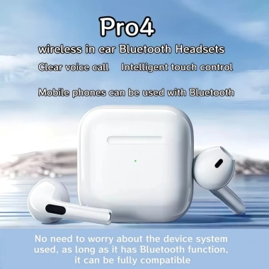 Tai nghe Bluetooth Pro4 không dây - Âm thanh vòm, micrô trong suốt, giá 69.999₫