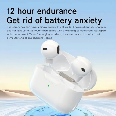 Tai nghe Bluetooth Pro5s không dây, âm thanh trung thực, độ phân giải cao, cảm ứng, tương thích Xiaomi Android - 69.999đ