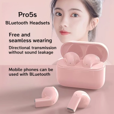 Tai nghe Bluetooth Pro5s không dây, micrô tích hợp, cảm ứng vân tay, giá 69.999₫