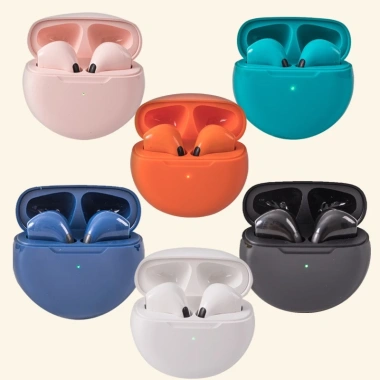 Tai Nghe Bluetooth Pro6 Không Dây Android iOS, Nghe Nhạc, Bảo Hành 12 Tháng, Giá 52.000₫