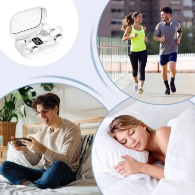 Tai nghe Bluetooth Q10 - Kép ENC, khử tiếng ồn, pin lâu, TWS ngủ, chống nước, 260.333₫