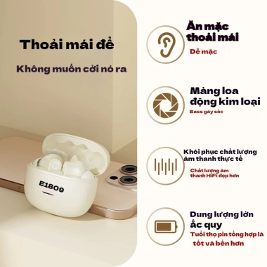 Tai nghe Bluetooth Q1PRO HiFi không dây, chống nước thể thao, micrô HD - 105.000₫ 8 Tai nghe Bluetooth Q1PRO HiFi không dây, chống nước thể thao, micrô HD - 105.000₫ 8