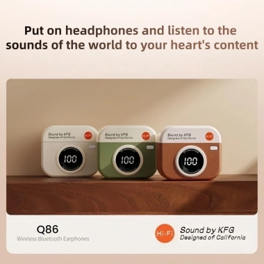 Tai nghe Bluetooth Q86 - HiFi âm thanh nổi, mic tích hợp, gọi HD, hỗ trợ Android & Xiaomi, 71.999₫ 3