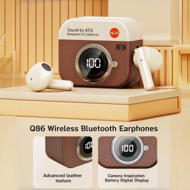 Tai nghe Bluetooth Q86 HIFI, gọi rõ, cảm ứng vân tay, Android và Xiaomi, giảm còn 79.999₫ 5 Tai nghe Bluetooth Q86 HIFI, gọi rõ, cảm ứng vân tay, Android và Xiaomi, giảm còn 79.999₫ 5