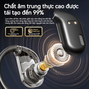 Tai nghe Bluetooth Samsung 5.4 cho thể thao - Bass trầm, LED pin, micro, không dây 4