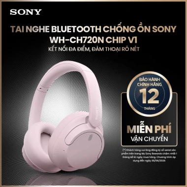 Tai nghe Bluetooth Sony WH-CH720N chống ồn, đa điểm, đàm thoại rõ nét 2.49 triệu