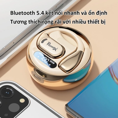 Tai nghe Bluetooth thể thao không dây Poermax M76, âm thanh truyền qua xương, pin trâu, giảm giá 295k 9