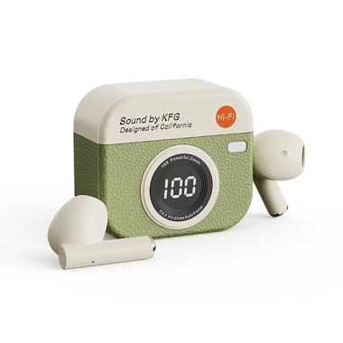 Tai nghe Bluetooth TWS 5.4 ENC - Hiển thị pin, phong cách máy ảnh, nhỏ gọn 10