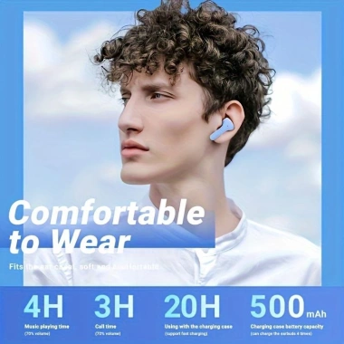 Tai Nghe Bluetooth TWS S8 Không Dây 5 Màu Trong Suốt, Màn Hình Kỹ Thuật Số, Giảm Tiếng Ồn, Mic Tích Hợp - Giá 87.999đ 4