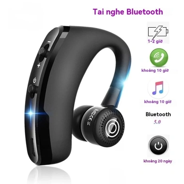 Tai nghe Bluetooth V9 5.0 không dây - Thời lượng dài, âm thanh tốt, phù hợp lái xe - 68.000đ 8 Tai nghe Bluetooth V9 5.0 không dây - Thời lượng dài, âm thanh tốt, phù hợp lái xe - 68.000đ 8