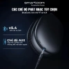 Tai nghe Bluetooth W65 Hoco chụp tai 45h pin, ANC, không dây/cắm dây, tặng bọc da - 535k 5
