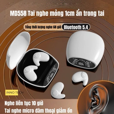 Tai Nghe Bluetooth Y29 MD558 Nhét Tai, ANC Chống Ồn, Micro Tích Hợp, Siêu Mỏng 120.000₫