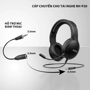 Tai Nghe Chụp Tai ROBOT RH-P20 Âm Thanh 3D, Hỗ Trợ AUX, Bảo Hành 12 Tháng 1 Đổi 1 - Giá 389.000đ 8 Tai Nghe Chụp Tai ROBOT RH-P20 Âm Thanh 3D, Hỗ Trợ AUX, Bảo Hành 12 Tháng 1 Đổi 1 - Giá 389.000đ 8