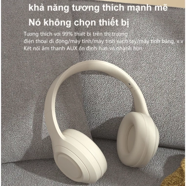 Tai nghe chụp tai SPRISE DR58 Bluetooth âm trầm mạnh, pin 12h, micro tích hợp - 269.000₫