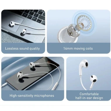 Tai nghe có dây Baseus encok H17 3.5mm - In-ear âm thanh, giá 149.000 VND