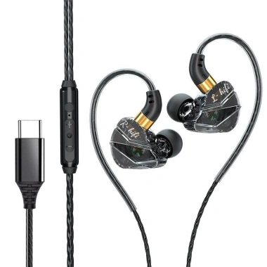 Tai Nghe Có Dây Type C Bass Ấm, Chống Ồn, Mic In Ear Cho PC & iPhone 15/15Pro/16Pro Max – 55k