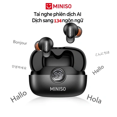 Tai nghe dịch thuật AI Bluetooth 6.0, chống ồn, AI đàm thoại, IPX5, tương thích iOS/Android/PC - Giá chỉ 134k