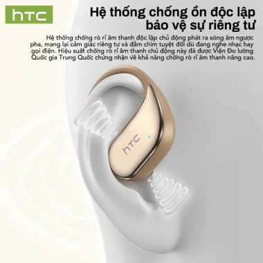 Tai nghe dịch thuật HTC NE39 AI Bluetooth 6.0 TWS, chống mồ hôi, giảm tiếng ồn, micrô, giá chỉ 254.000đ 5