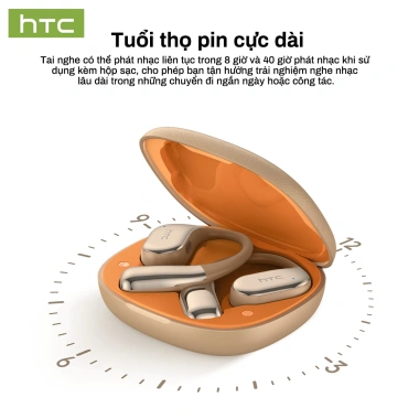 Tai nghe dịch thuật HTC NE39 AI Bluetooth 6.0 TWS, chống mồ hôi, giảm tiếng ồn, micrô, giá chỉ 254.000đ 6