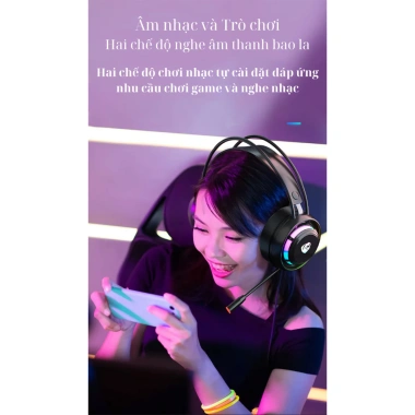 Tai Nghe Game PSH-300 Chống Ồn, Đèn LED RGB, Mic & Âm Thanh 7.1 - Giá 172,591₫