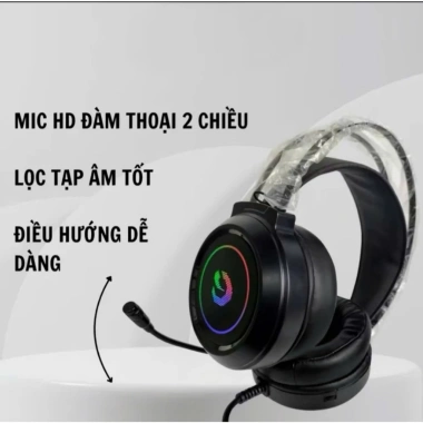 Tai Nghe Gaming BAK T1 USB 7.1, Micro Đàm Thoại, LED RGB, Bass Căng - 239k VND